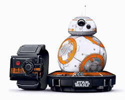 SPH-SW BB-8 FORCE BAND - Robot Sphero STAR WARS BB-8 con pulseraforce band, conexion bluetooth, bateria , base carga induccion, App android/ios