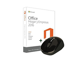 U7Z-00004 - MICROSOFT Office 2016 Hogar y Empresa + Ratn Microsoft 1850