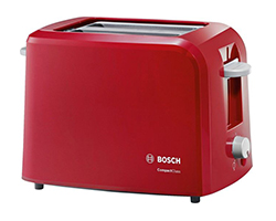 TAT3A014 - Tostador Bosch TAT3A014 2slice(s) 980W Rojo tostadora