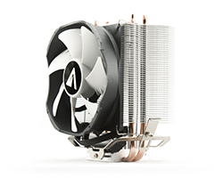 832201 - Refrigeracin por aire SNOW II favorece la correcta temperatura de la CPU. Gracias a dos heatpipes se garantiza la disipacin de calor generado por el equipo. Su ventilador de 100 mm presenta un amplio rango de velocidad para mejorar el flujo de aire.