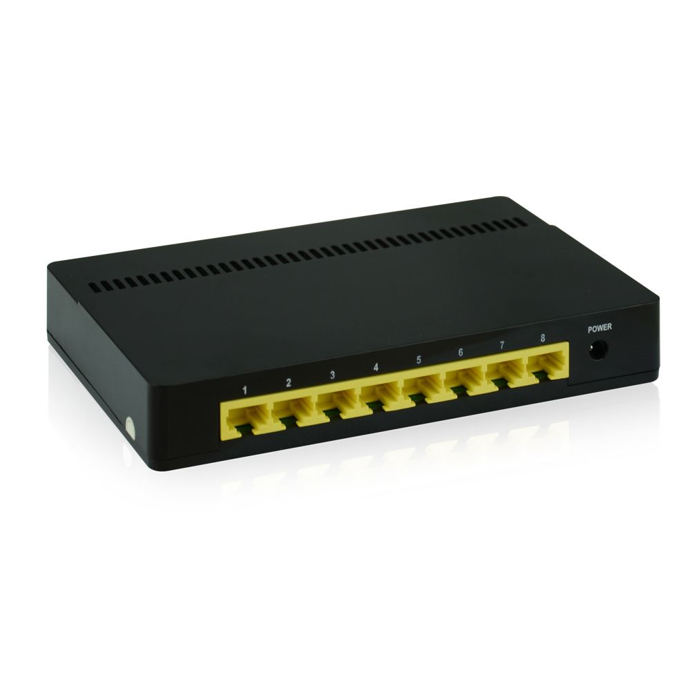 KS108 - Dispositivo de red Kasda KS108 switch No administrado Fast Ethernet (10/100) Negro