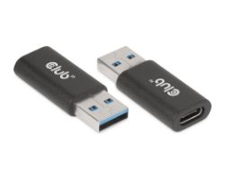 Adaptador Club 3d Usb-a/m A Usb-c/h Negro