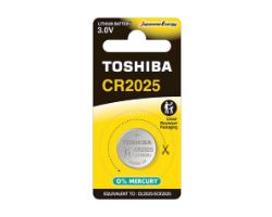 Pack 10 Pilas de Botón Toshiba CR2025 Litio 3V