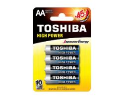 Pack 4 Pilas Toshiba AA Alcalinas LR6 1.5V (R6AT BL4)