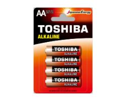 Pack 4 Pilas Toshiba AA Alcalinas LR6 1.5V (594908 BL4)