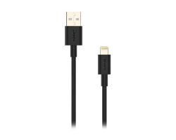 Cable NUBBEH USB-A/Lightning 1m 2A Negro (NBTCABLALB1)